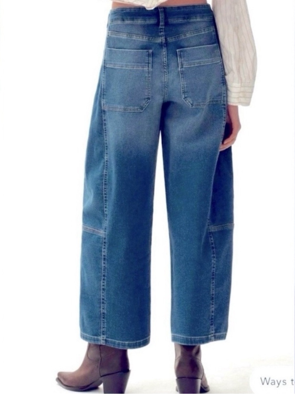 Anthropologie Pilcro The Kenna Mid-Rise Heritage Barrel Jeans Size 28 - Picture 3 of 16